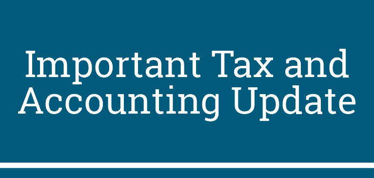 稅務(wù)和會計更新Tax & Accounting Update