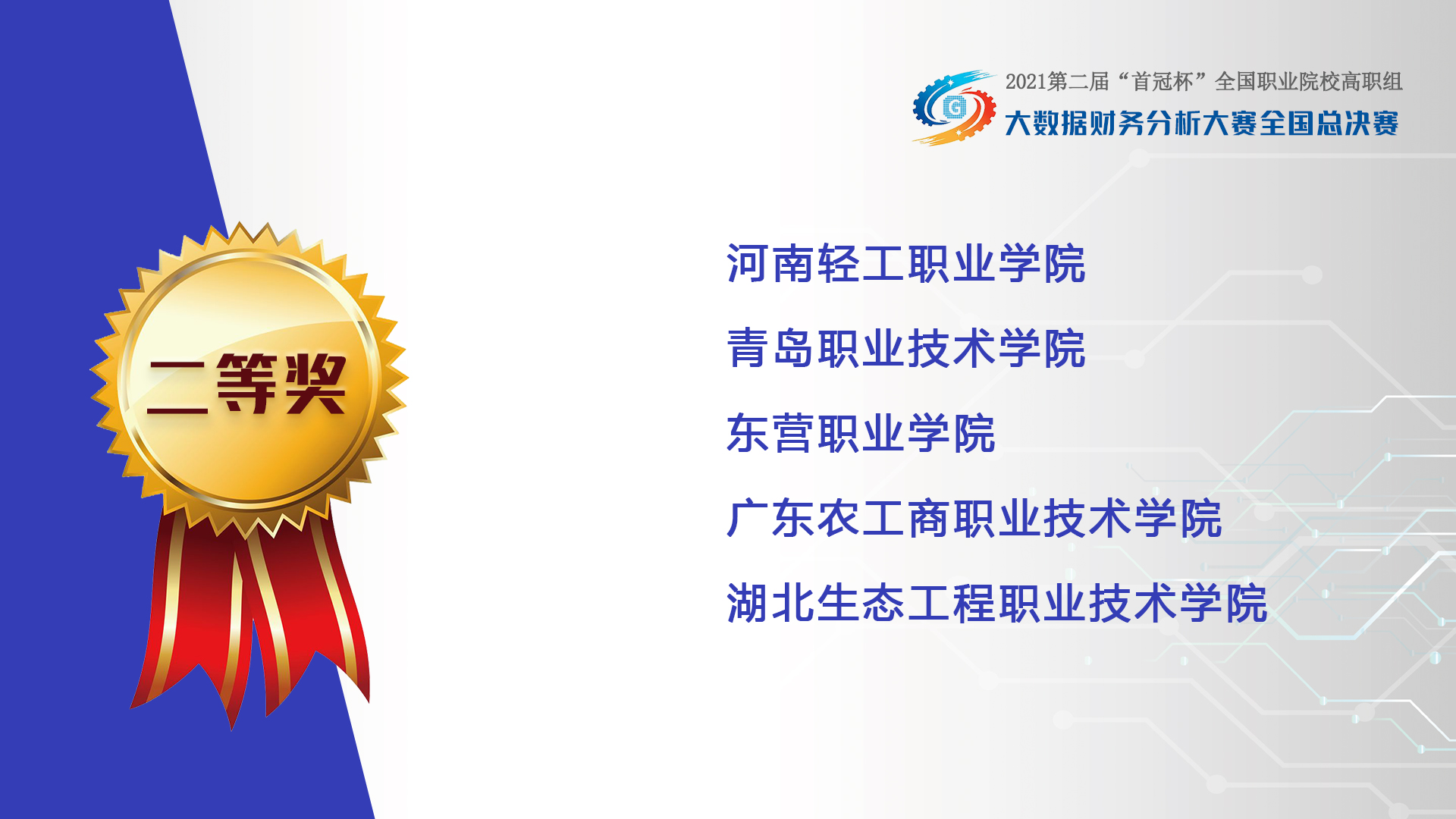 2021年第二屆“首冠杯”全國(guó)職業(yè)院校高職組大數(shù)據(jù)財(cái)務(wù)分析大賽全國(guó)總決賽圓滿落幕